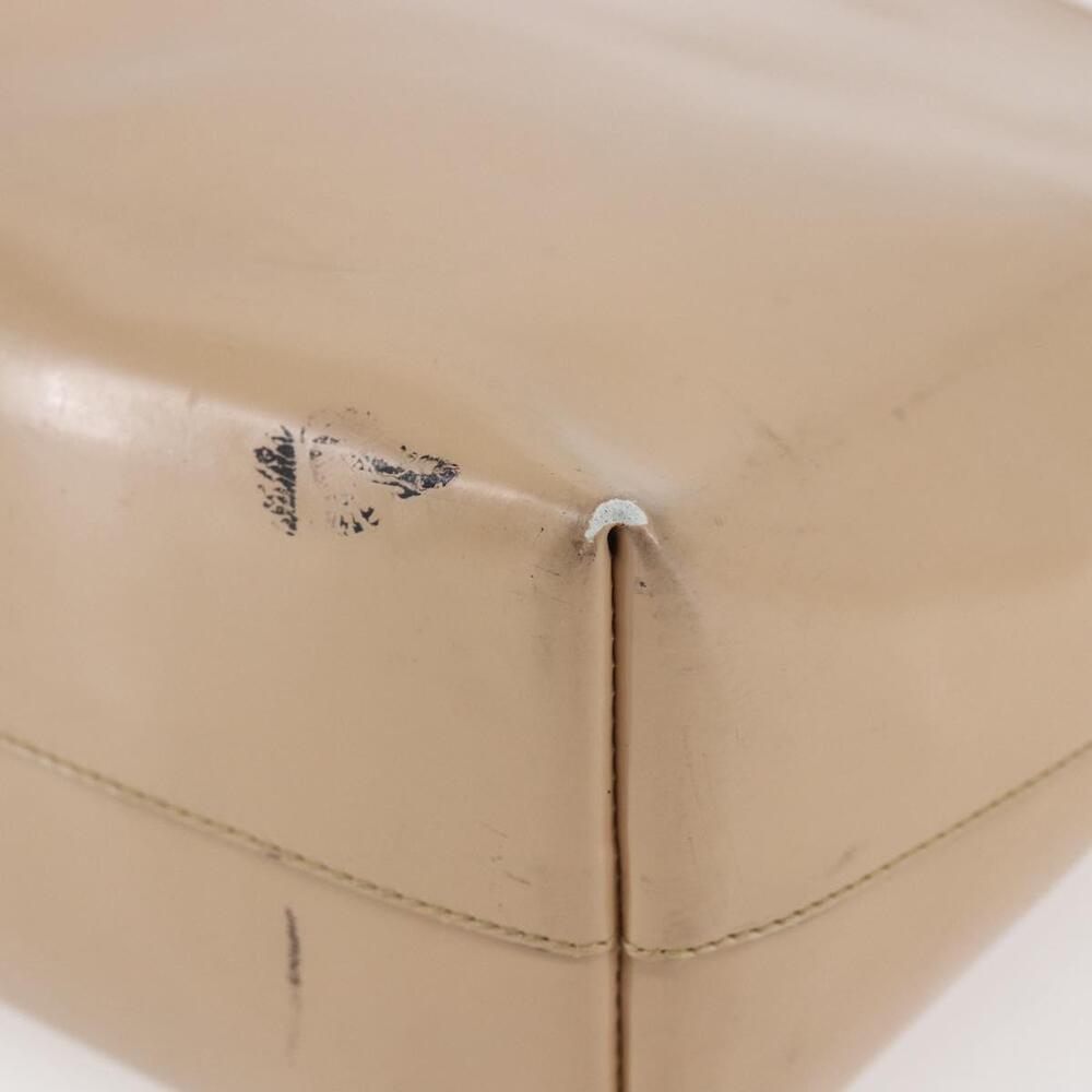 PRADA Tote Bag Enamel Beige Auth BA6491 - Picture 9 of 16